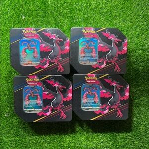 4x 2023 Pokemon Crown Zenith Tin Set ‘Galarian Moltres’